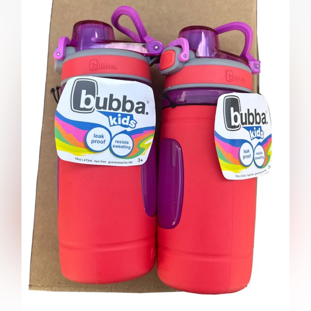 2 Bubba FLO Refresh Kids Cup Leak Proof Coral Reef 16oz New